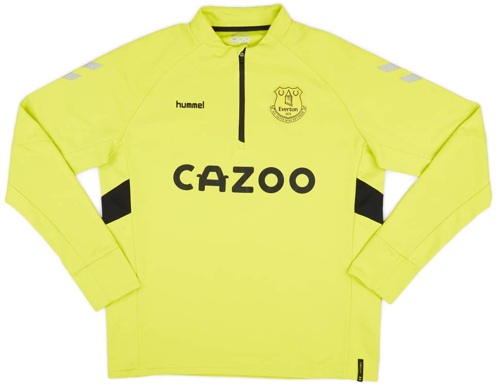 2020-21 Everton Hummel 1/4 Zip Drill Top - 7/10 - (XL)