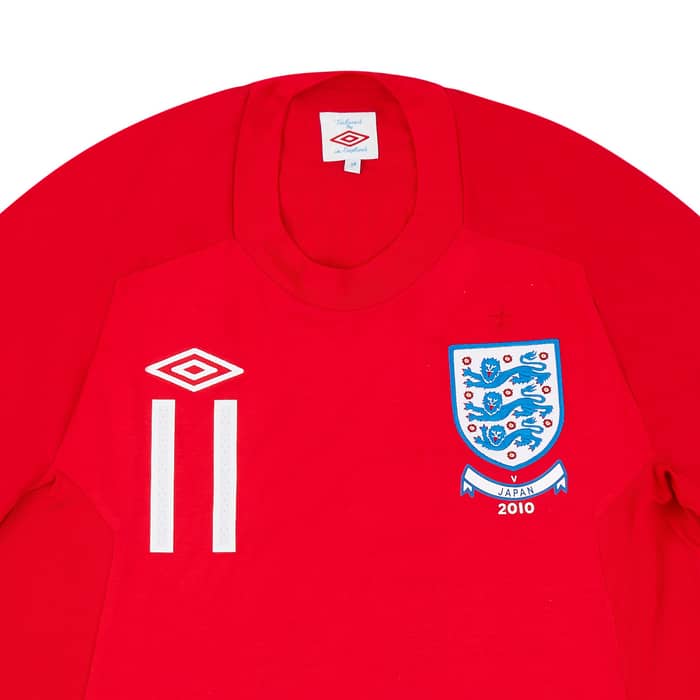 2010-11 England Match Issue Away Shirt Lennon #11 (v Japan)