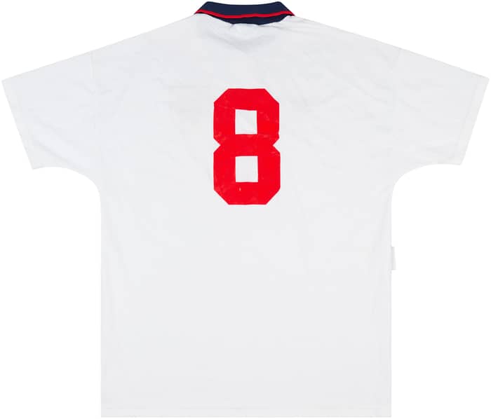 1994 England Match Issue Home Shirt #8 (Selley)