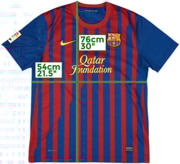 2011-12 Barcelona Home Shirt A.Iniesta #8 - 8/10 - (L)