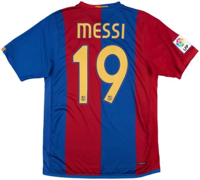 2006-07 Barcelona Home Shirt Messi #19 - 8/10 - (S)