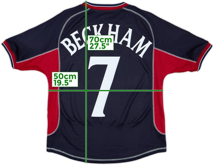 2000-01 Manchester United Third Shirt Beckham #7 - 6/10 - (Y)
