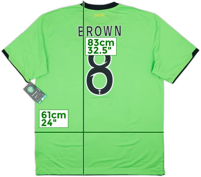 2010-11 Celtic Away Shirt Brown #8 (XL)