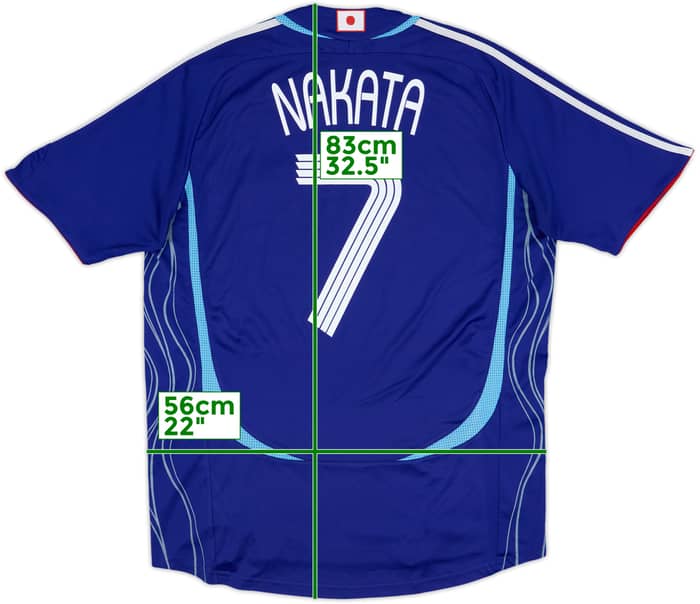 2006-08 Japan Home Shirt Nakata #7 - 8/10 - (L)