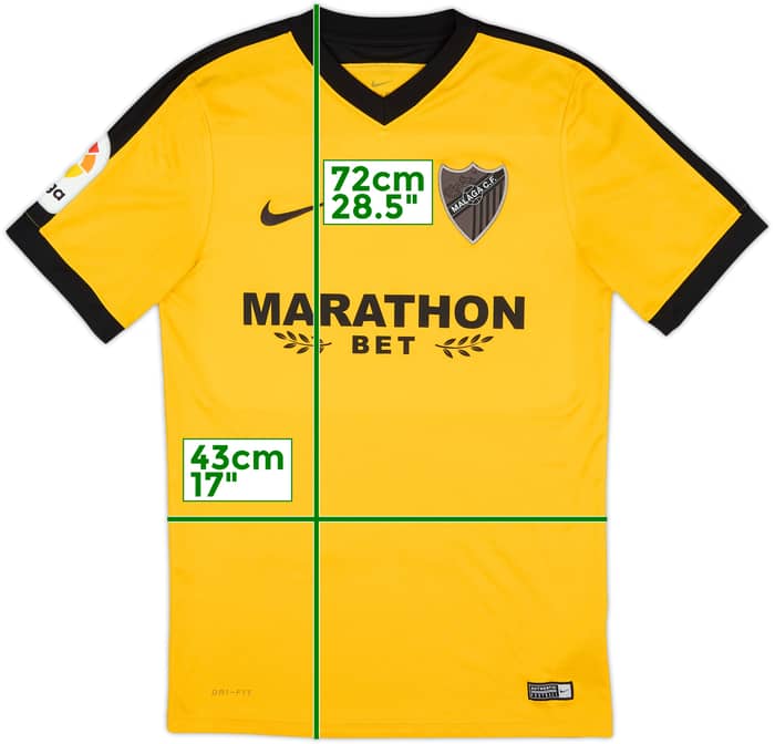 2016-17 Malaga Away Shirt - 8/10 - (S)