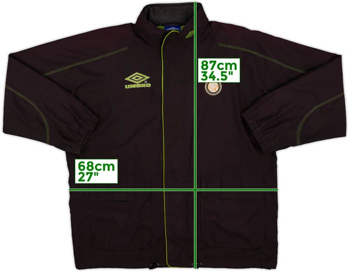 1998-99 Inter Milan Umbro Hooded Rain Jacket - 8/10 - (L)