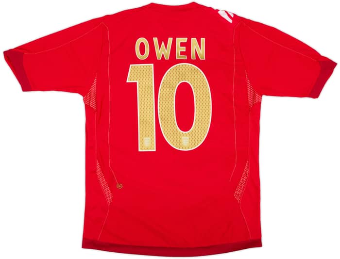2006-08 England Away Shirt Owen #10 - 5/10 - (M)