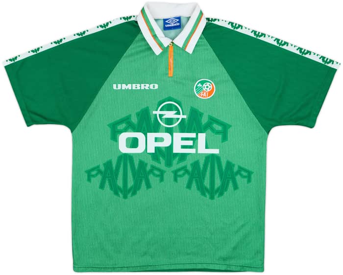 1996-98 Ireland Home Shirt Keane #6 - 8/10 - (L)