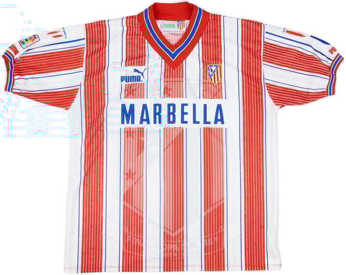 1995-96 Atletico Madrid Copa Del Rey Final Shirt - 8/10 - (L)