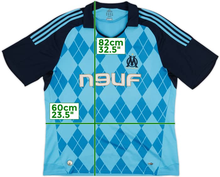 2008-09 Olympique Marseille Away Shirt Ben Arfa #20 - 6/10 - (XXL)