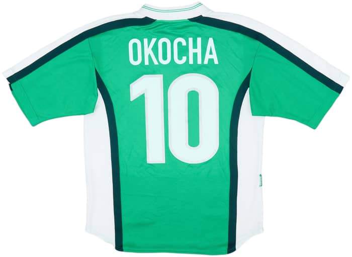 1998-00 Nigeria Home Shirt Okocha #10 - 8/10 - (M)