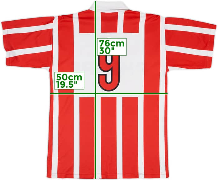 1990-92 PSV Home Shirt #9 (Romario) - 9/10 - (M)