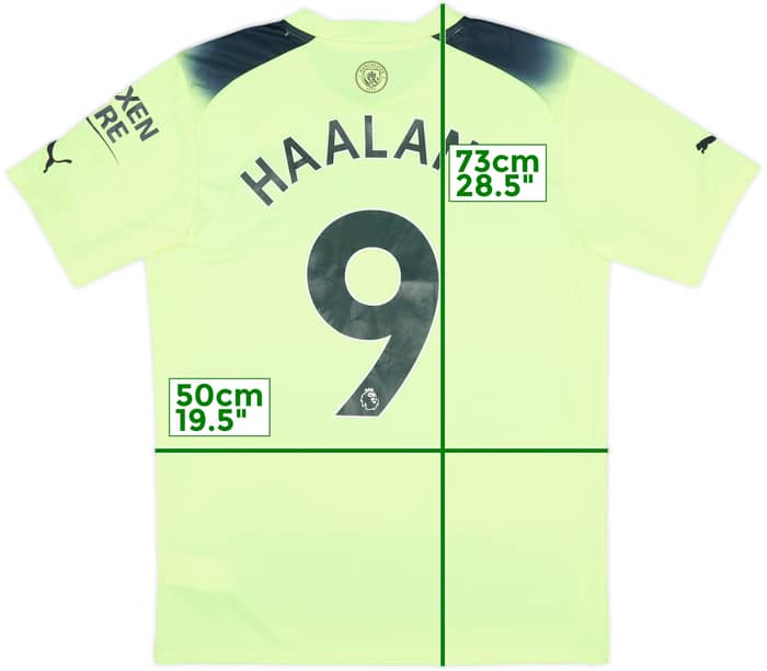 2022-23 Manchester City Third Shirt Haaland #9 - 10/10 - (M)