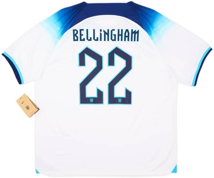 2022-23 England Home Shirt Bellingham #22 (XL)