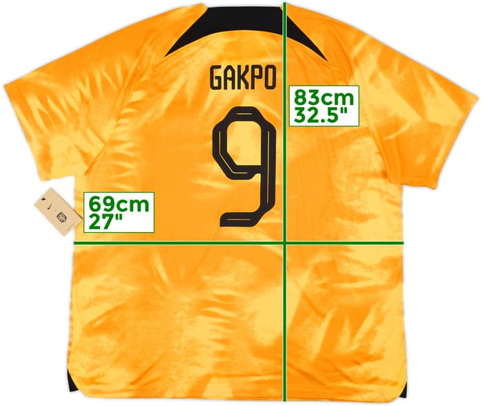 2022-23 Netherlands Home Shirt Gakpo #9 (3XL)