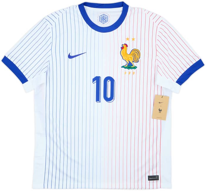 2024-25 France Away Shirt Mbappe #10 (L)