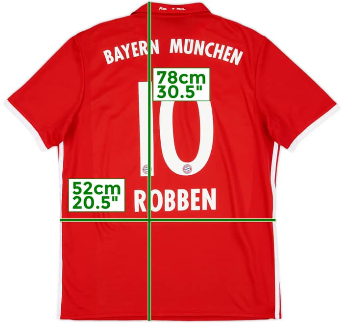 2016-17 Bayern Munich Home Shirt Robben #10 - 5/10 - (L)