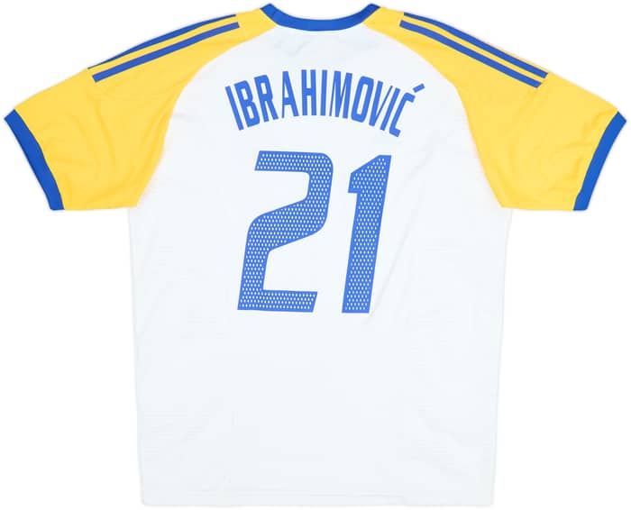 2002-04 Sweden Away Shirt Ibrahimovic #21 - 9/10 - (L)
