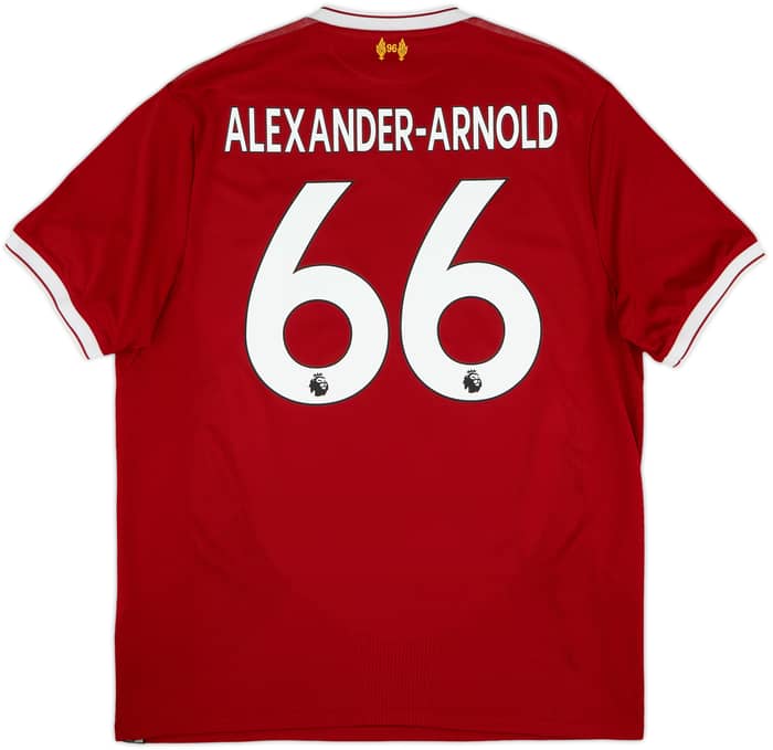 2017-18 Liverpool 125 Years Home Shirt Alexander-Arnold #66 - 6/10 - (L)
