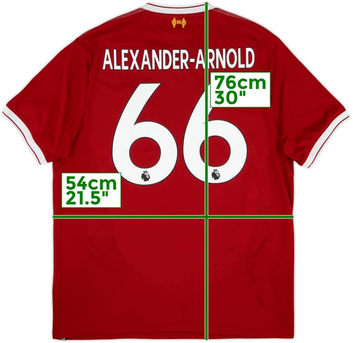 2017-18 Liverpool 125 Years Home Shirt Alexander-Arnold #66 - 6/10 - (L)