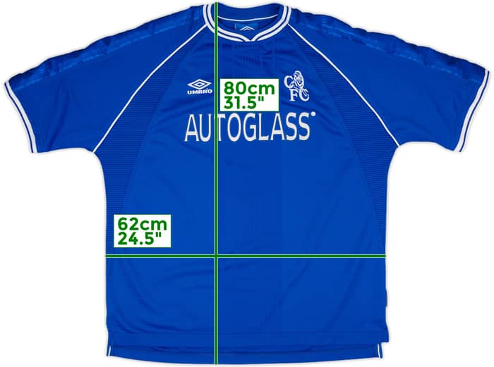 1999-01 Chelsea Home Shirt Desailly #6 - 8/10 - (XXL)