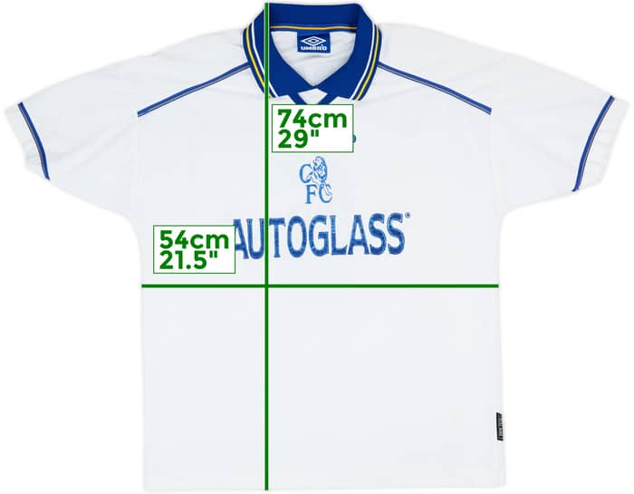 1998-00 Chelsea Away Shirt Desailly #6 - 6/10 - (L)
