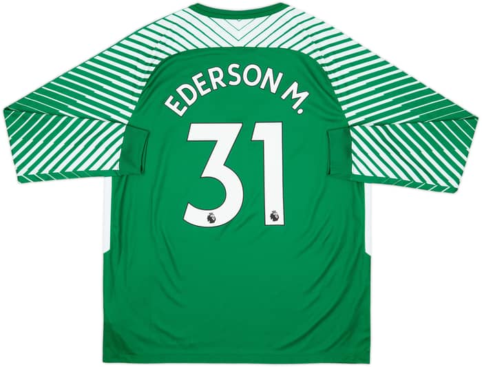 2017-18 Manchester City GK Shirt Ederson M. #31 - 10/10 - (XL)