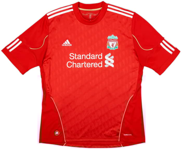 2010-12 Liverpool Home Shirt Gerrard #8 - 8/10 - (L)