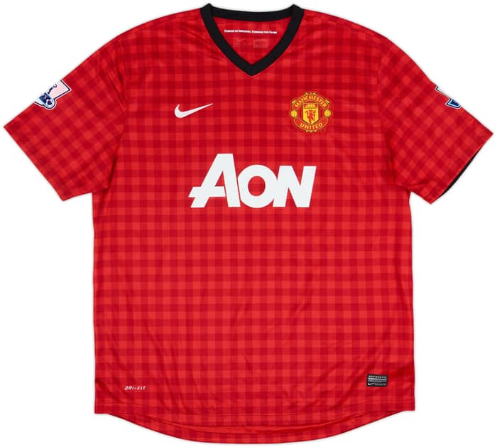 2012-13 Manchester United Camiseta Local Smalling #12 - 6/10 - (XL)