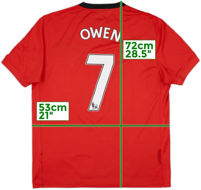 2009-10 Manchester United Home Shirt Owen #7 - 7/10 - (L)