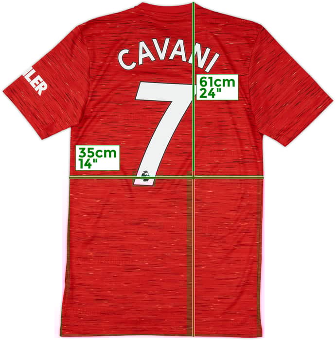 2020-21 Manchester United Home Shirt Cavani #7 - 10/10 - (XS)