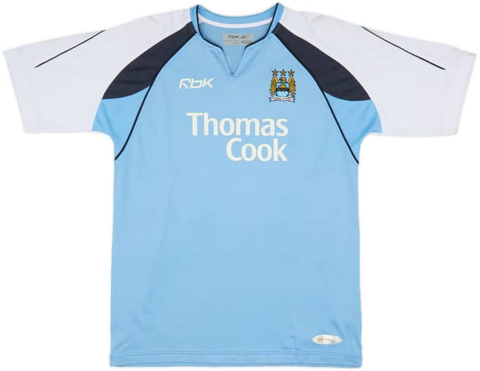 2006-07 Manchester City Home Shirt Dunne #22 - 9/10 - (M)