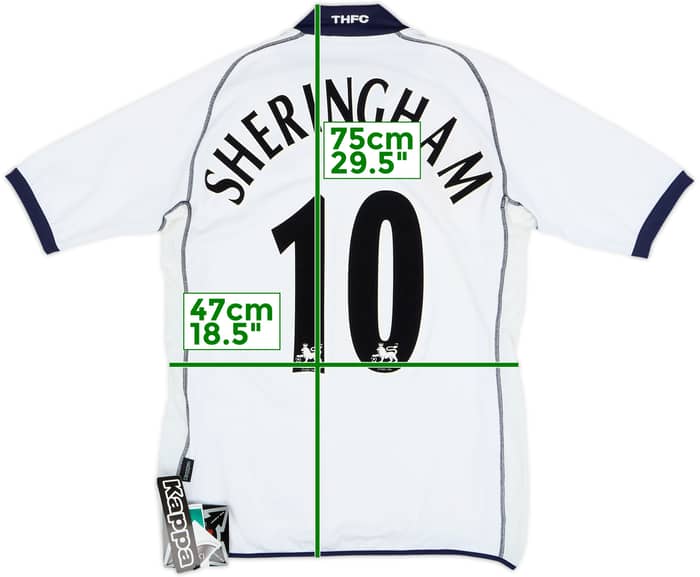 2002-04 Tottenham Home Shirt Sheringham #10 (S)