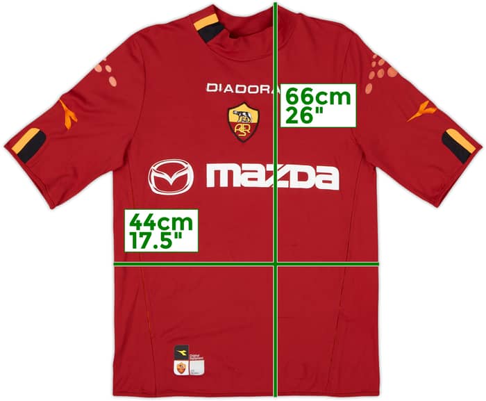 2003-04 Roma Home Shirt Totti #10 - 7/10 - (S)