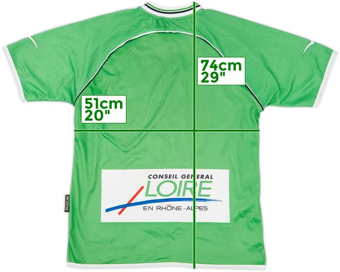 2003-04 Saint Etienne Home Shirt - 8/10 - (M)