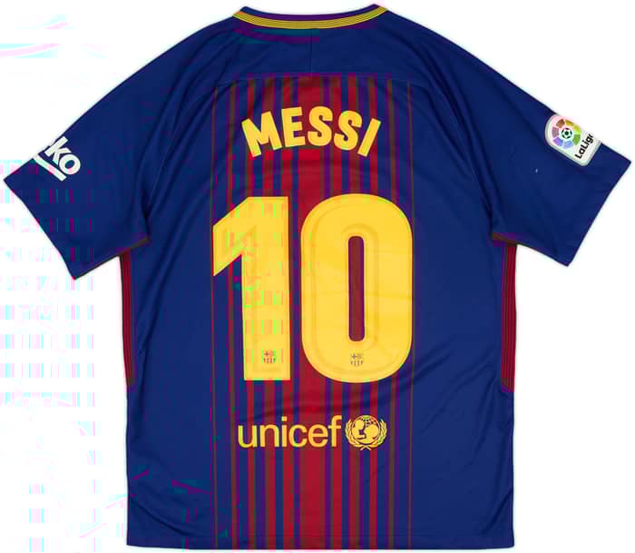 2017-18 Barcelona Home Shirt Messi #10 - 7/10 - (M)