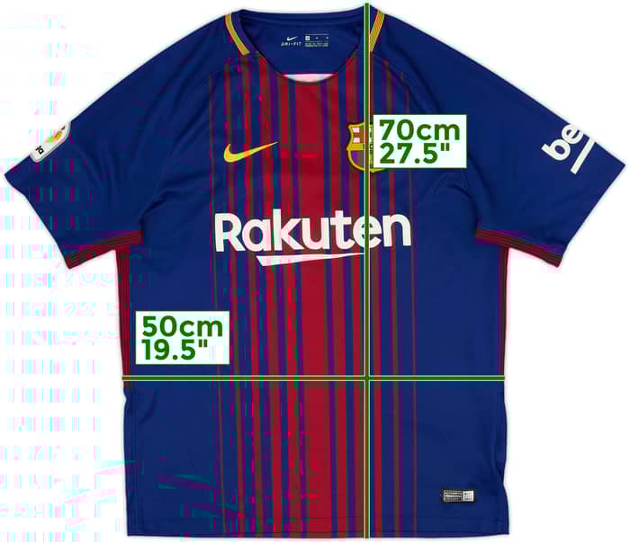 2017-18 Barcelona Home Shirt Messi #10 - 7/10 - (M)