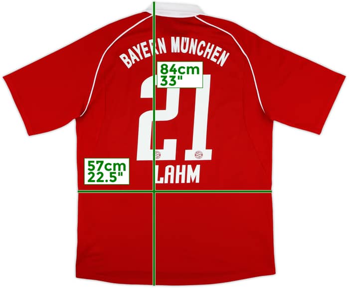 2005-06 Bayern Munich Home Shirt Lahm #21 - 9/10 - (L)