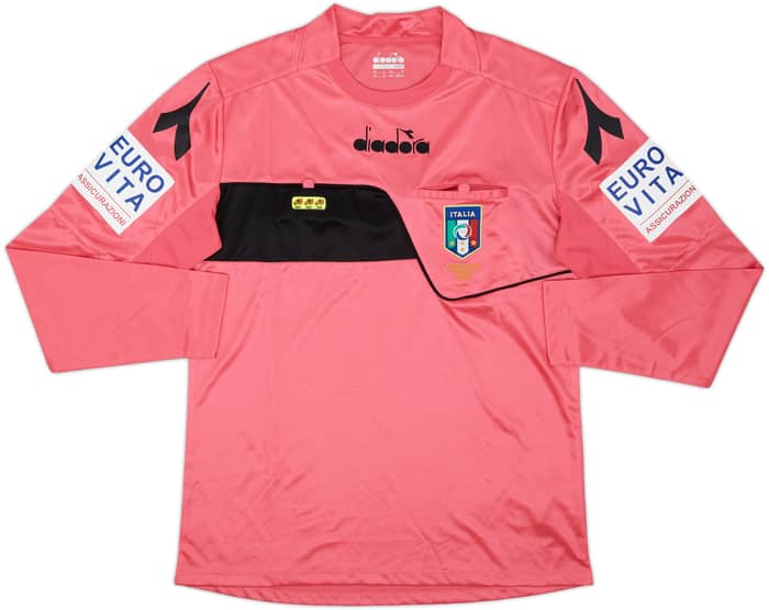 2018-19 Italy Diadora Referee L/S Shirt - 9/10 - (M)