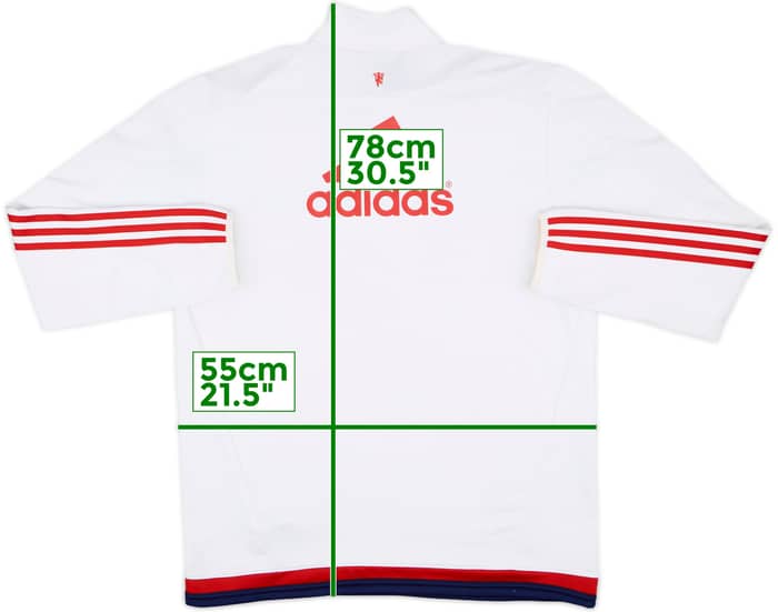 2015-16 Manchester United adidas 1/4 Zip Drill Top - 5/10 - (L)