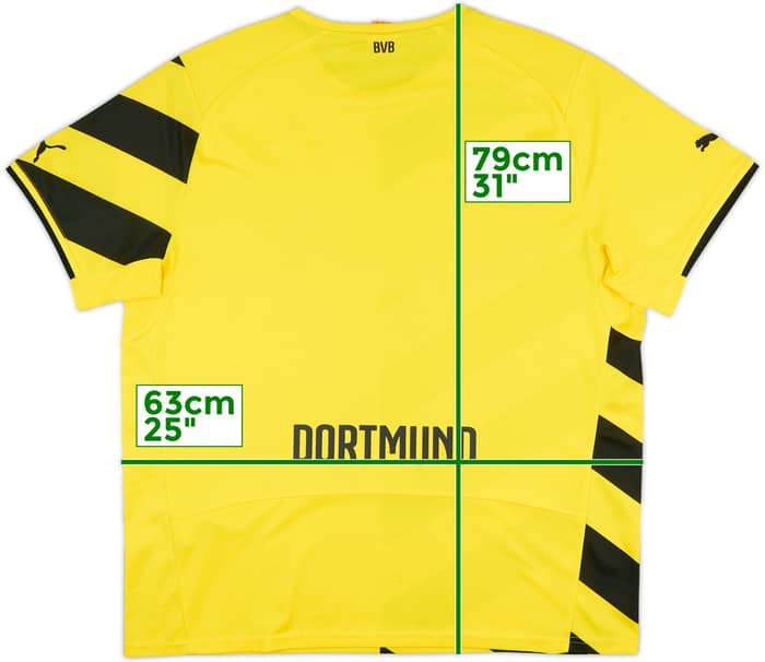 2014-15 Borussia Dortmund Home Shirt - 8/10 - (XXL)