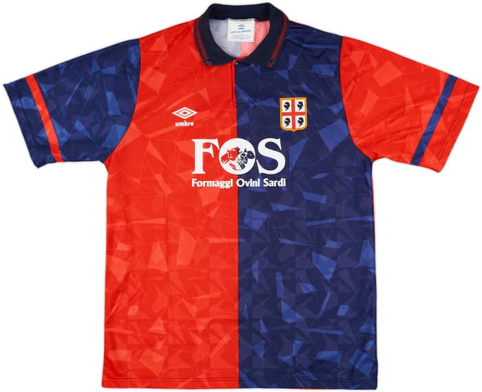 1990-93 Cagliari Home Shirt #10 - 8/10 - (L)