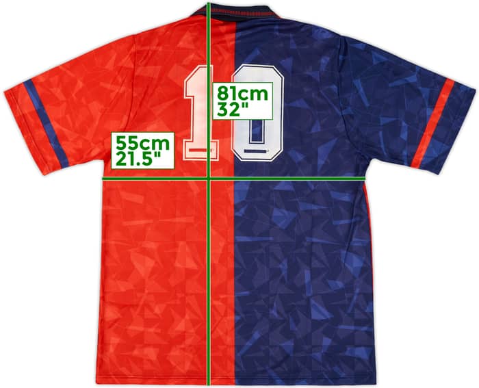 1990-93 Cagliari Home Shirt #10 - 8/10 - (L)