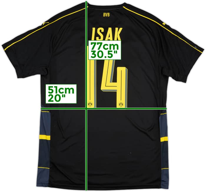 2016-17 Borussia Dortmund Away Shirt Isak #14 - 6/10 - (L)