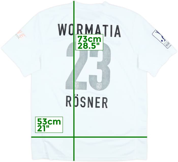 2012-13 Wormatia Worms Match Issue Away Shirt Rosner #23