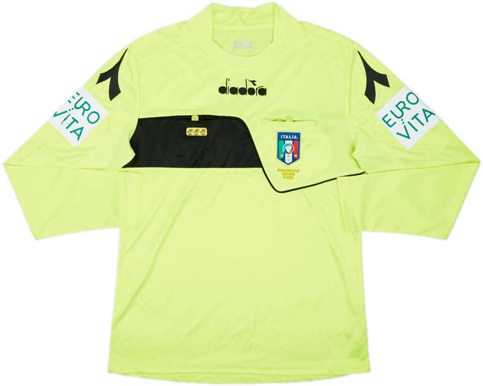 2018-19 Italy Diadora Referee L/S Shirt - 9/10 - (M)
