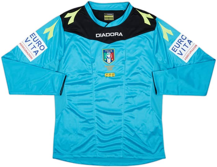 2015-17 Italy Diadora Referee L/S Shirt - 8/10 - (S)