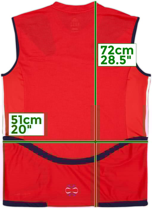 2007-08 France adidas Formotion Training Vest - 9/10 - (M/L)