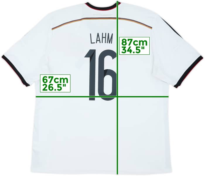 2014-15 Germany Home Shirt Lahm #16 - 7/10 - (3XL)