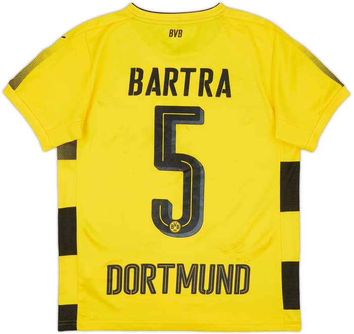 2017-18 Borussia Dortmund Home Shirt Bartra #5 - 7/10 - (L.Boys)
